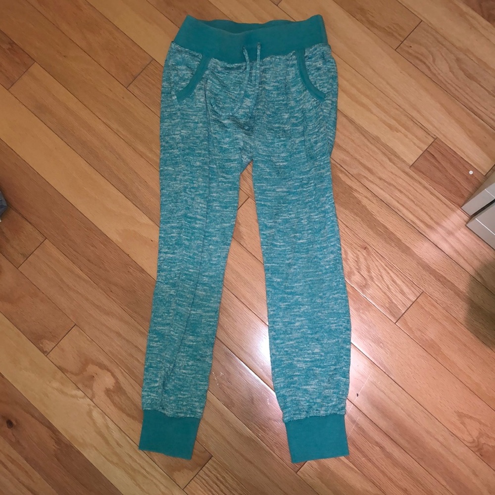 Soft turquoise pajama pants from Miss Cheivous